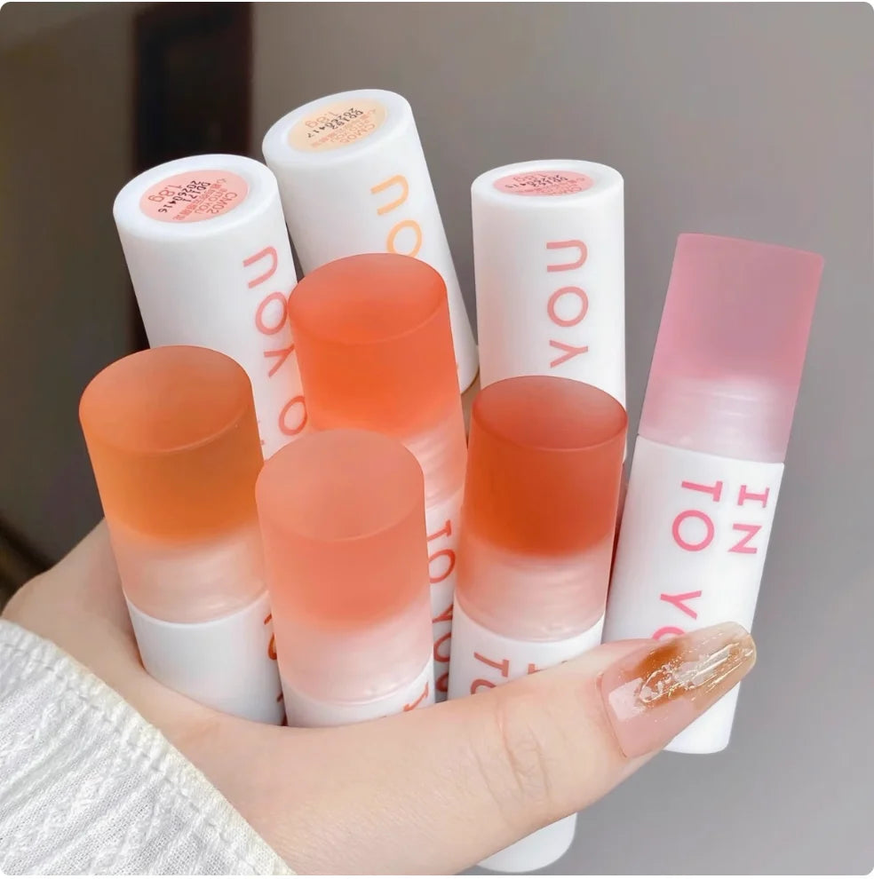 Into You Cloudy Lip Tint Air Mud Bare Matte Lipstick Intoyou Zpaxo