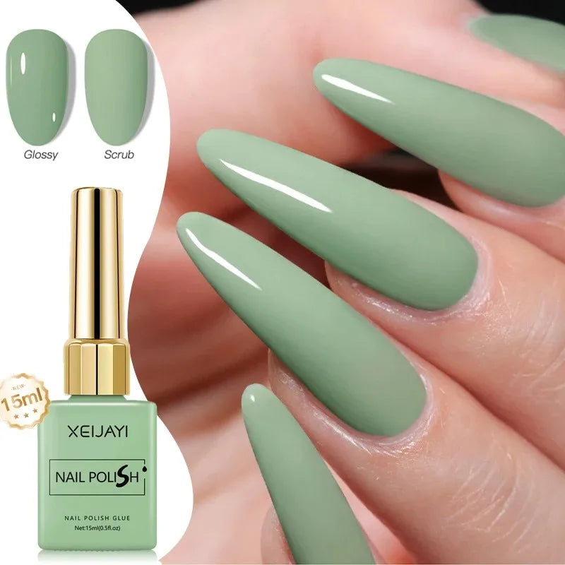 Colored Nail Varnish Gel 60 Colors Gloss Matte Ice-clear Nails Polish