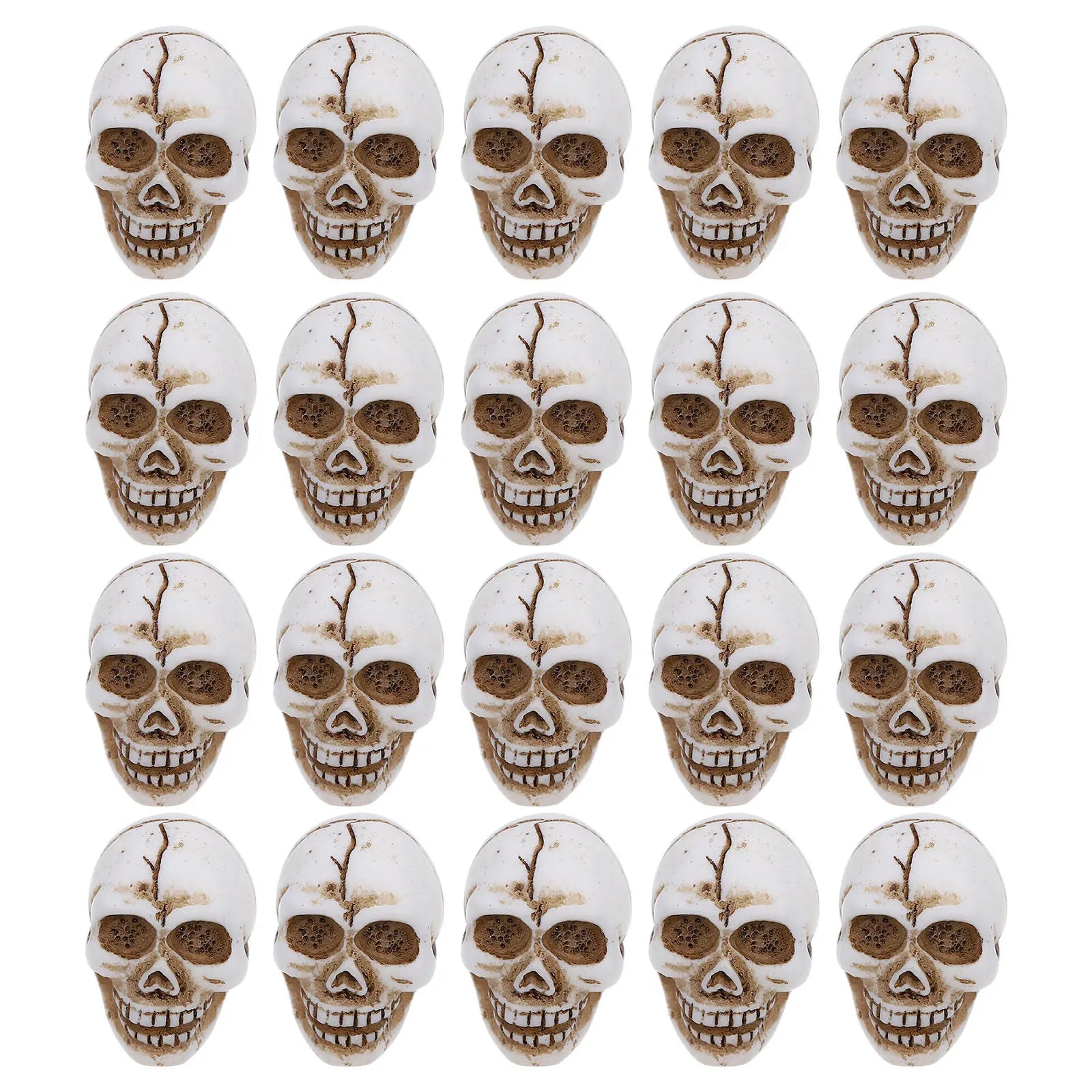 Tiny Resin Skull Figurines Halloween Party Supplies Spooky