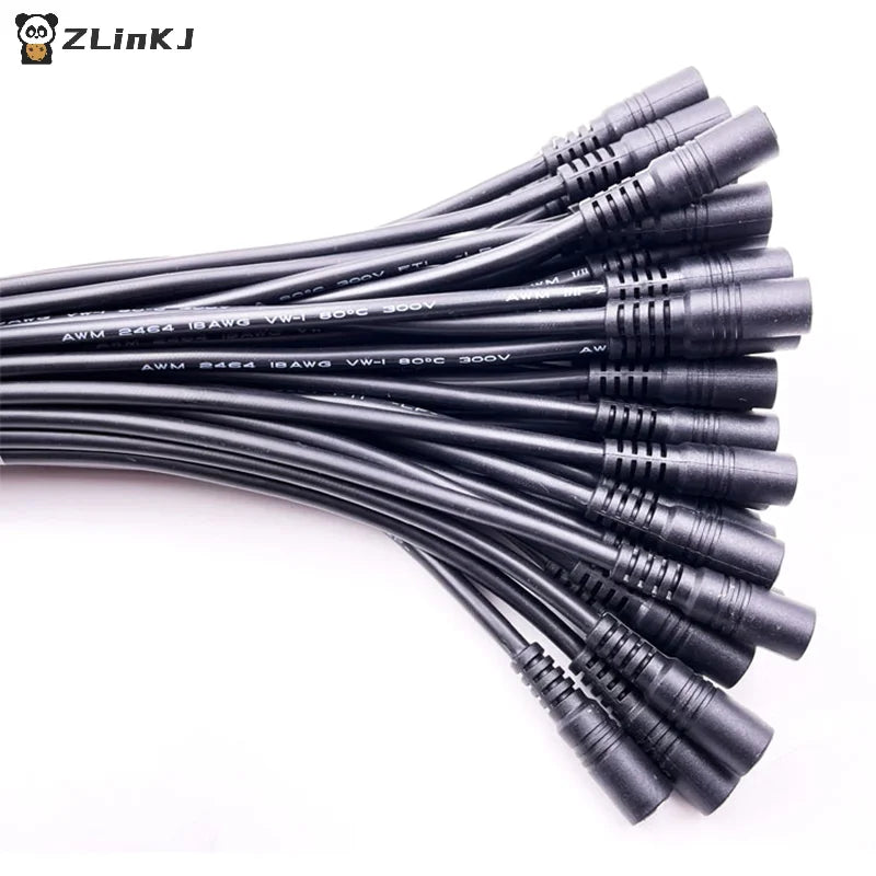 5 5x2 1 Plug DC Male Female Cable Wire Connector 3528 5050 LED Strip Zpaxo