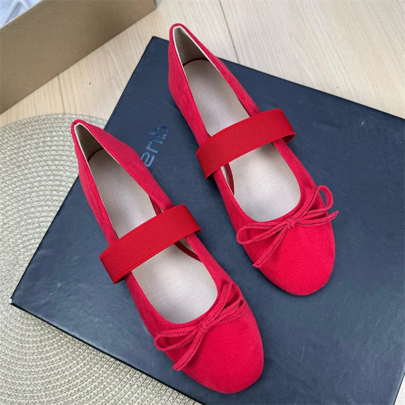 Retro Shallow Flat Shoes for Women 2025 New Spring Autumn Flat Ballet Skirt Mary Jane Shoes Loafers Women zapatillas mujer Zpaxo 4 44