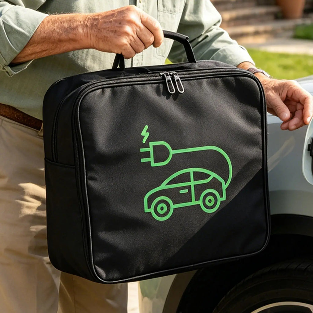 EV Charging Cable Storage Bag – Waterproof Oxford Organizer EV Cable Organizer Bag Zpaxo