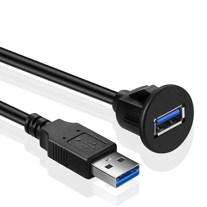 USB 3 0 Panel Embedded Car Bracket Extension Cable Suitable Truck