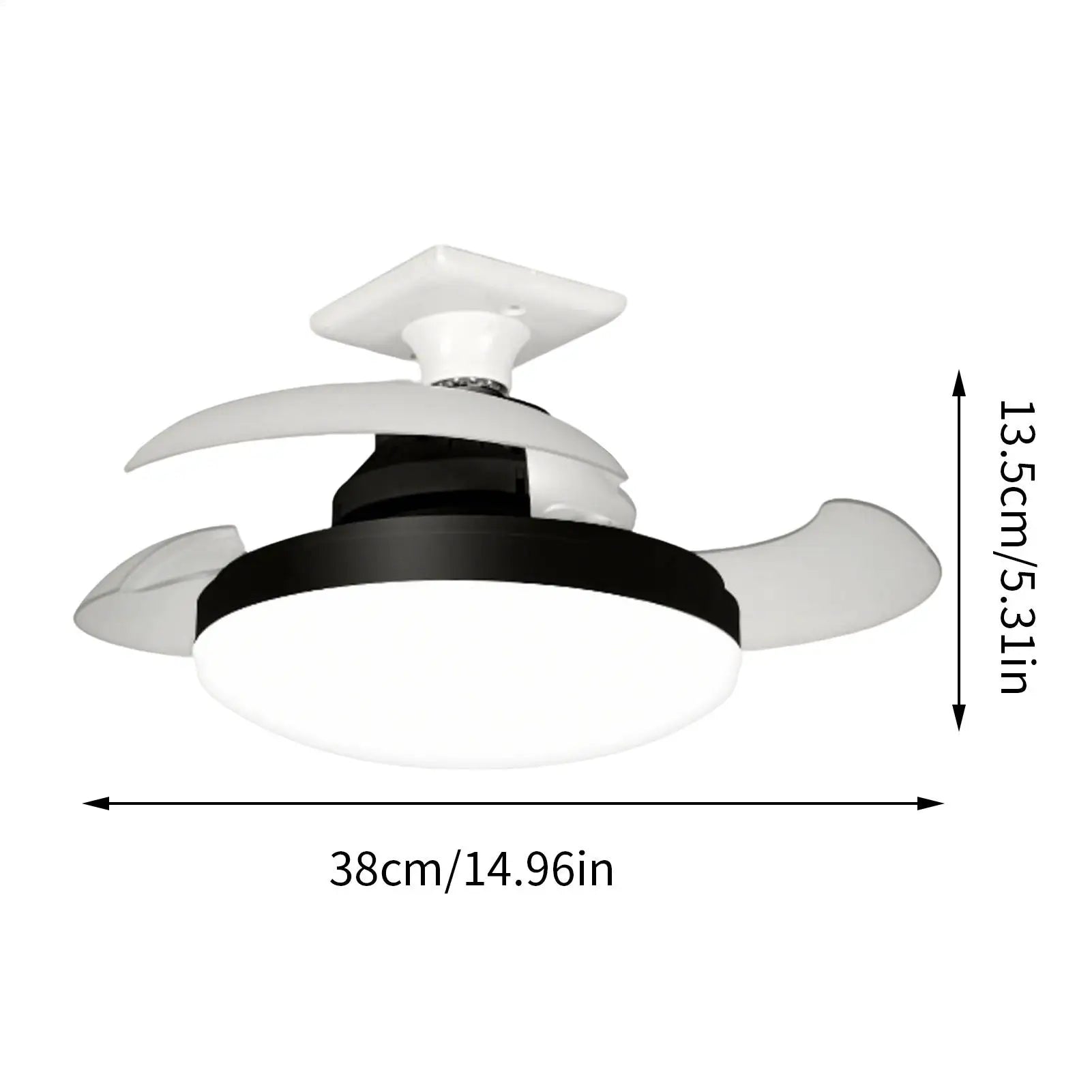 Ceiling Fans Lights Remote Control Retractable Fan Multi-functional