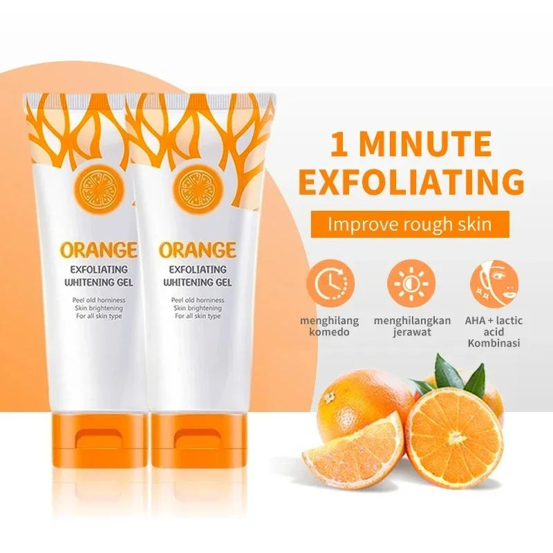 Orange Exfoliating Peeling Gel – Brightening Face Scrub 50g Exfoliating Peeling Gel Zpaxo