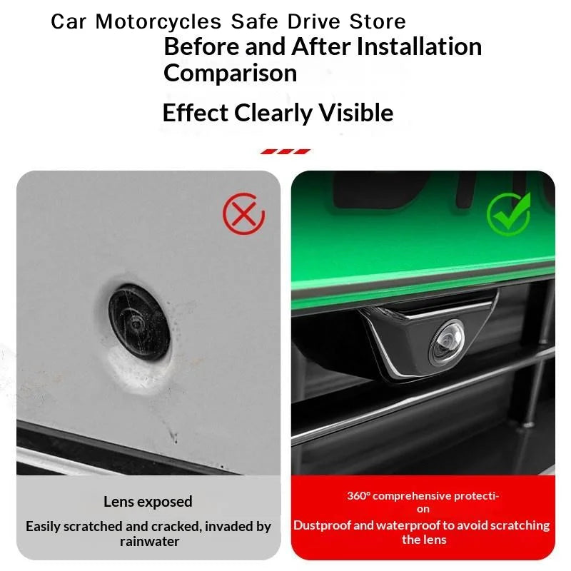 Universal Car Camera Lens Protector Rear View Backup Cover 360