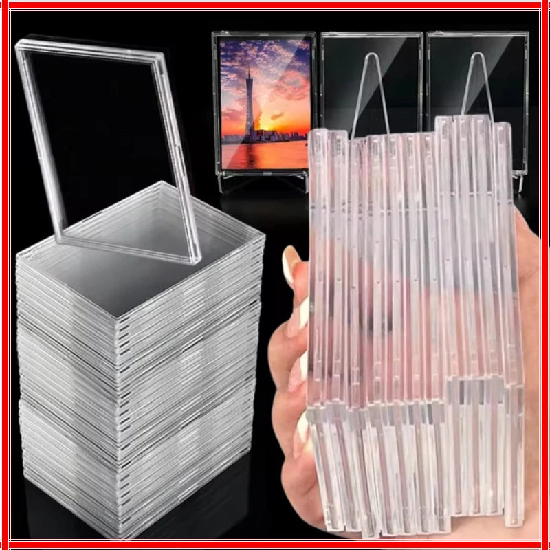 Acrylic Card Cover Idol Photo & Game Card Polaroid Photo Laminated Highly Transparent Hard Brick Displaying Zpaxo