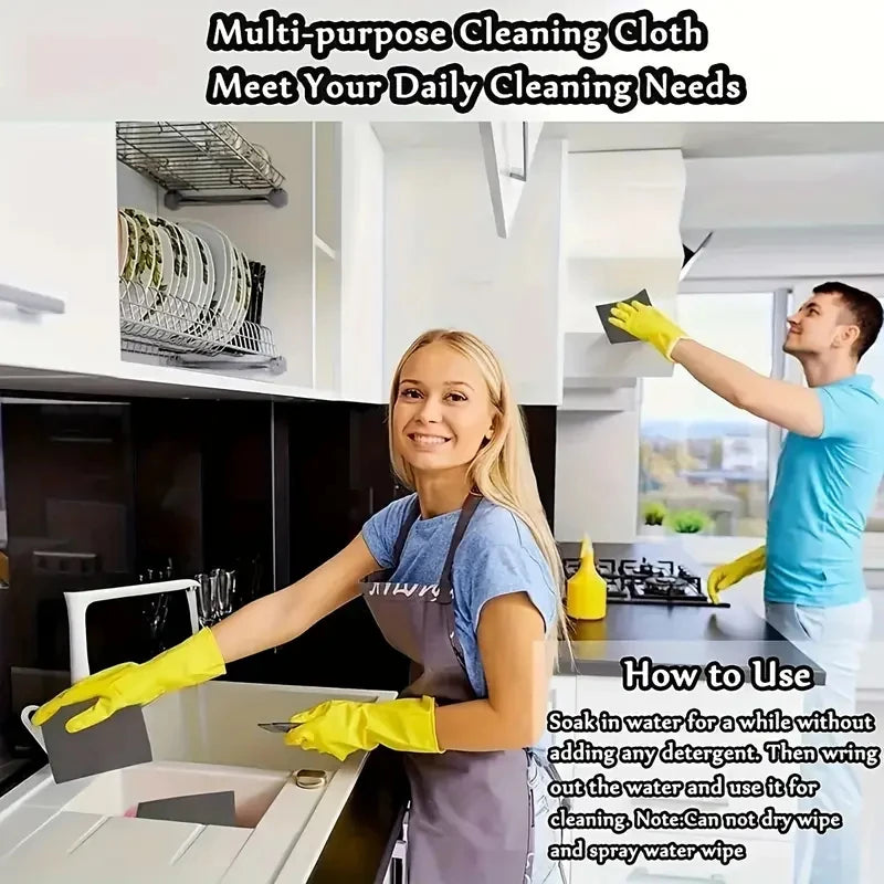 Magic Glass Cleaning Cloth-Thickened Streak-Free Towel, Reusable Dual-Sided Eraser for Kitchen Windows, No Watermark Home Tool Zpaxo