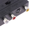 21-Pin SCART Adapter – Composite, S-Video & Audio In/Out Switch SCART AV Adapter Zpaxo onesize