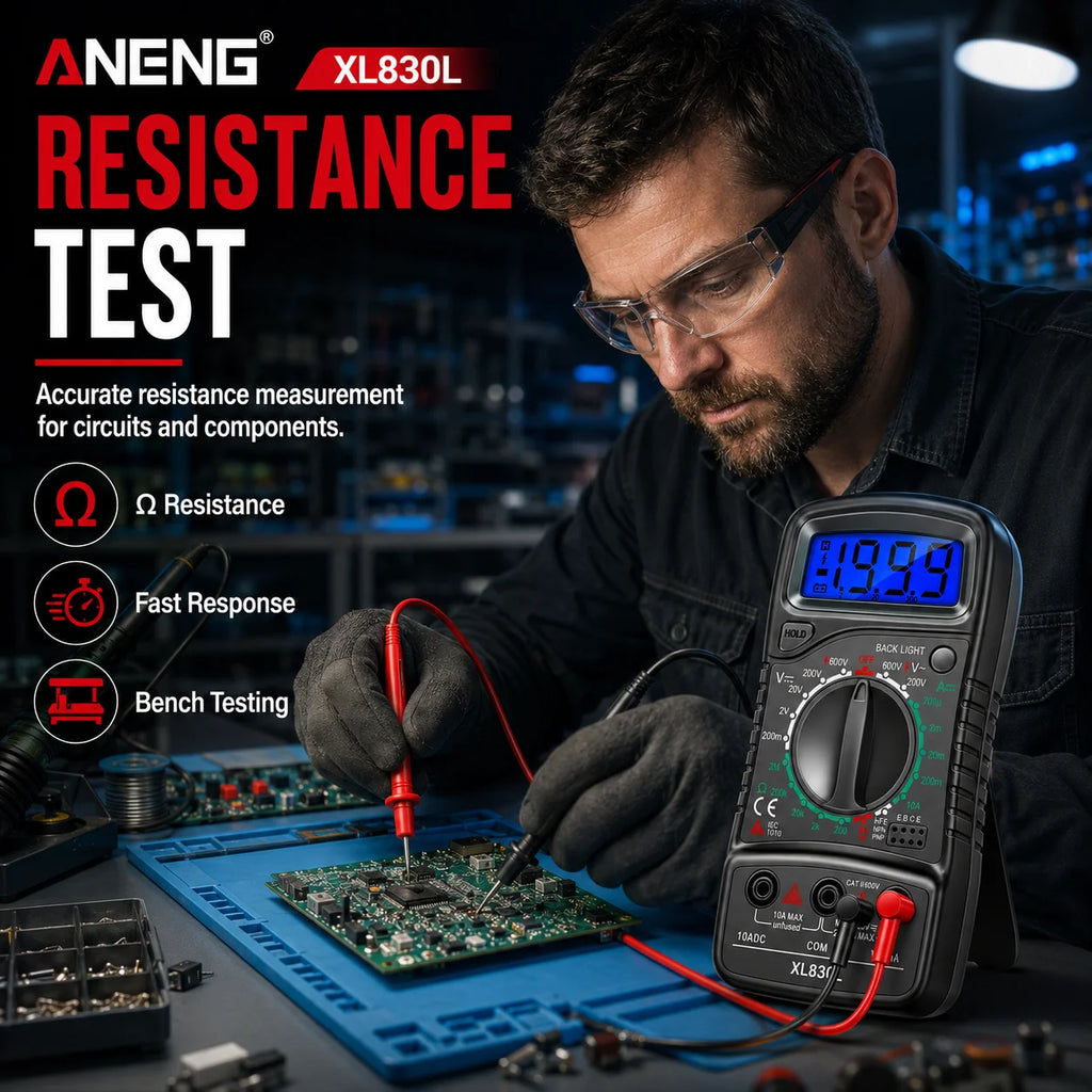 Meter Voltage Tester LCD Ammeter Voltmeter Digital Multimeter