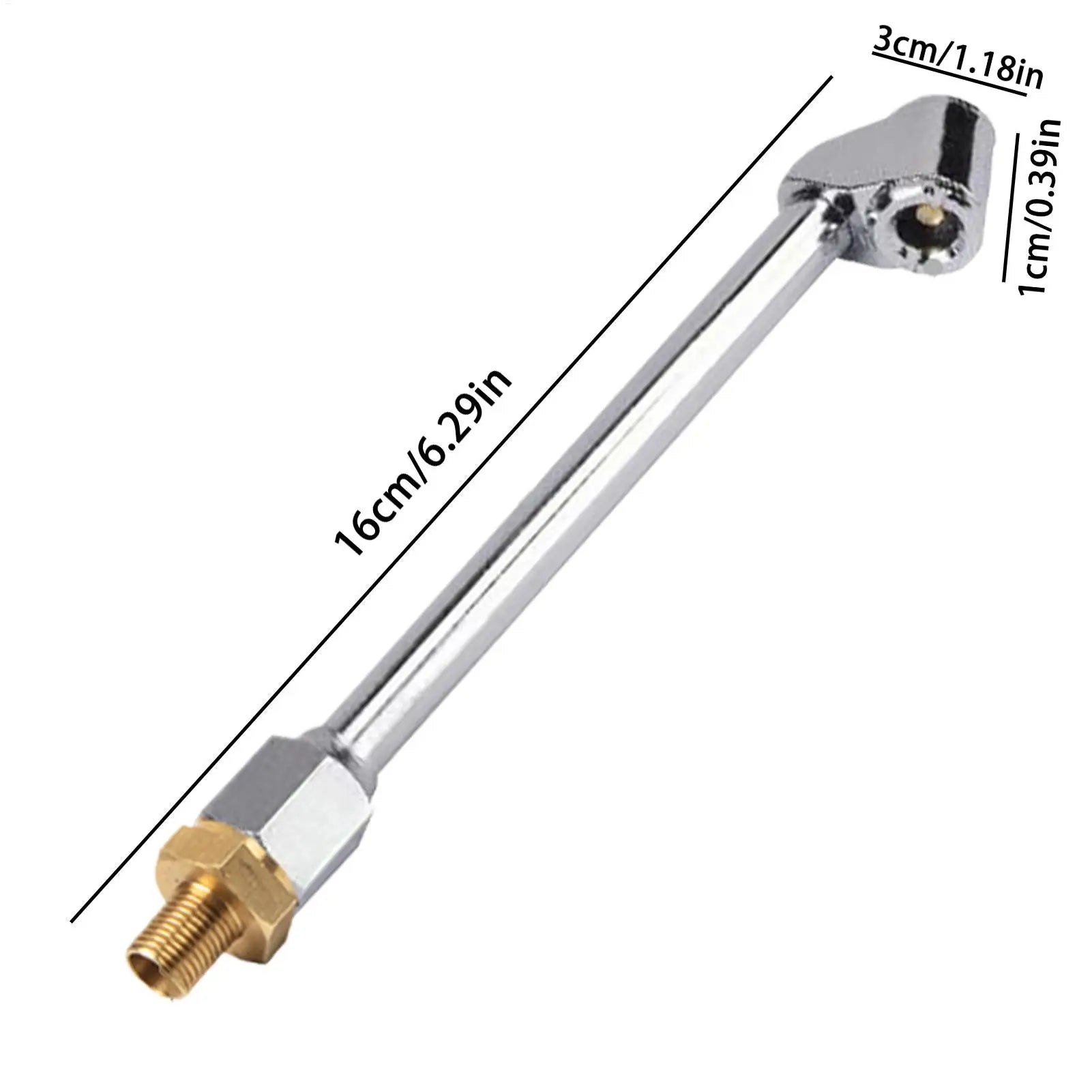 car Tire Inflator Chuck Quick-Connect Leak-Proof Portable Locking Air Chuck Car Tire Inflator for Automotive Truck RV SUV Bike Zpaxo