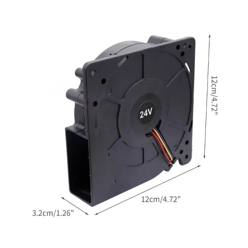 652F DC24V Blower Fan Dualball Bearing 12x12x3cm Bambu Lab P1P Zpaxo