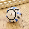 1PCS Multicolor Ceramic Knobs For Cupboard Cabinet Dresser And Furniture Antique Floral Drawer Handle Pull Door Knob Zpaxo A15
