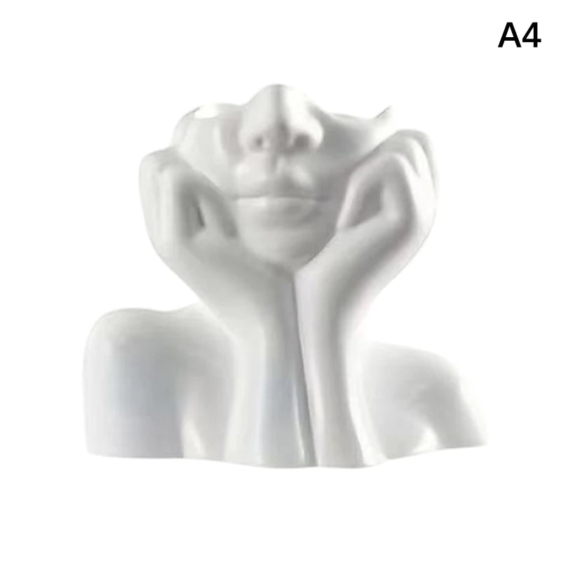 Creative Human Body Art Vase Makeup Brush And Pen Holder Multi-Functional Desk Organizer Statue Ornament Home Office Decor Zpaxo A4