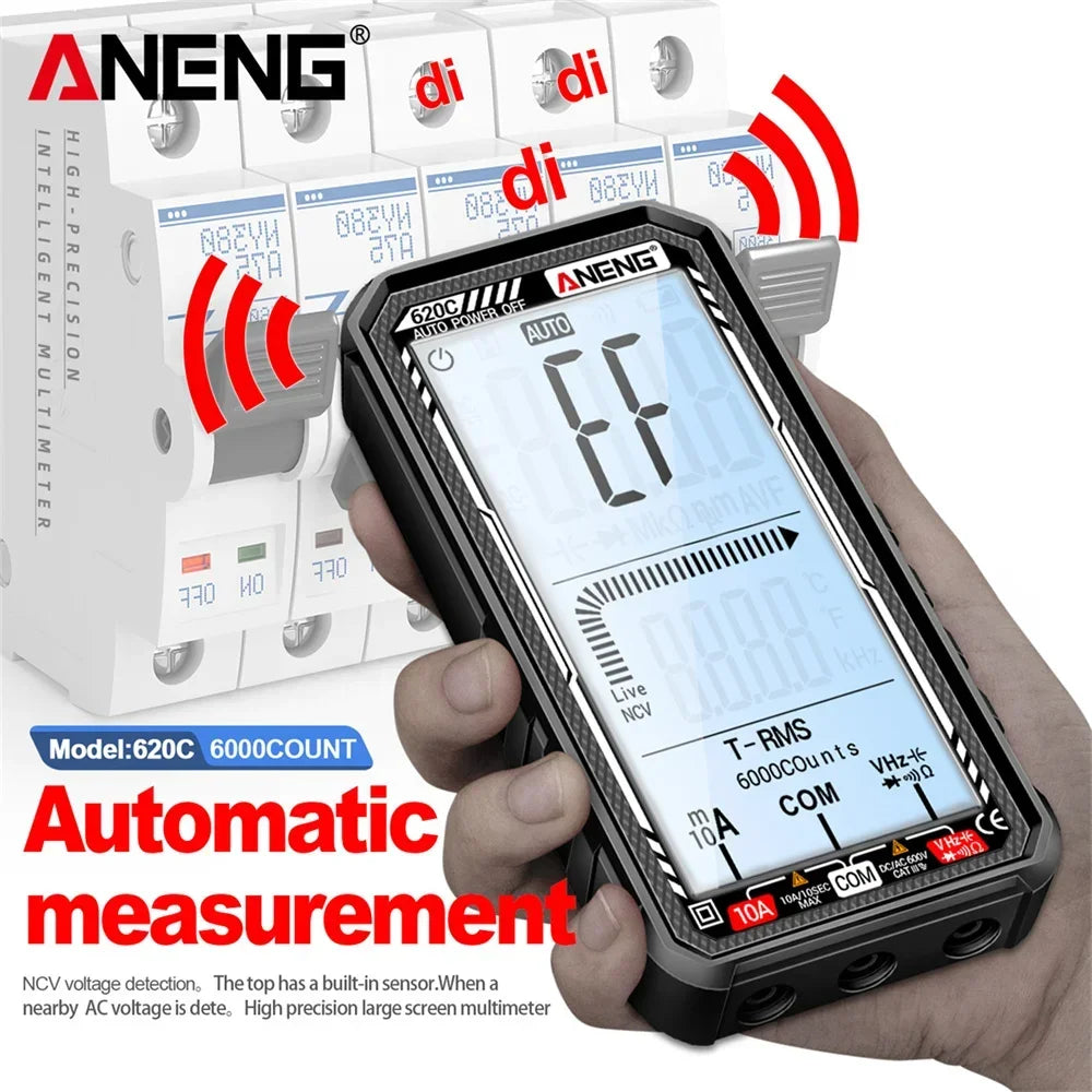 Smart Digital Multimeters AC Current Voltage Tester 6000 Counts