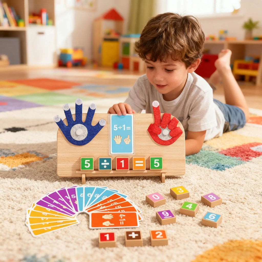 Math Toys Educational Arithmetic Family Activity Preschool Math Manipulatives Counting Blocks For Preschoolers Students Pupils Zpaxo