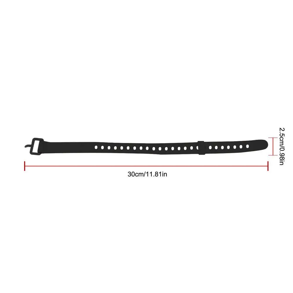 1PC Rubber Tension Strap Cargo Belt Travel Compact Ties Fixed Cargo Tie Lashing Outdoor Camping Down Luggage Buckle Strap Zpaxo Black 30cm