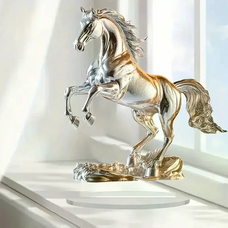 Acrylic Ornament Is Suitable As A Home Decorati The New Cross-border White Horse Zpaxo
