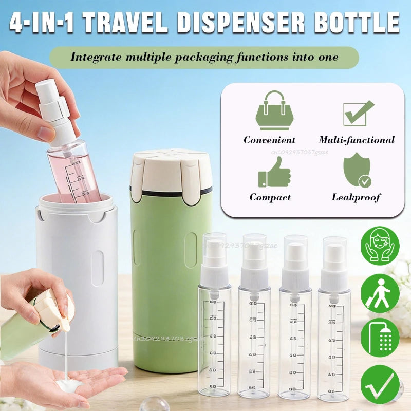 Leak Proof 1 Travel Dispenser Portable Refillable Container