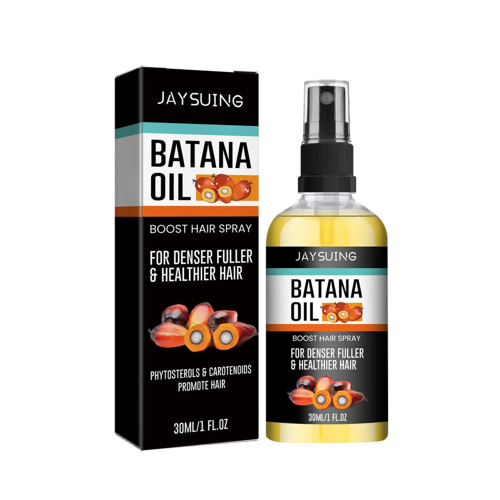 Jaysuing Natural Batana Oil Hair Spray Anti Hair Loss Hair Care Promotes Hair Growth Suitable for Men and Women Hair Conditioner Zpaxo 30ml boxed