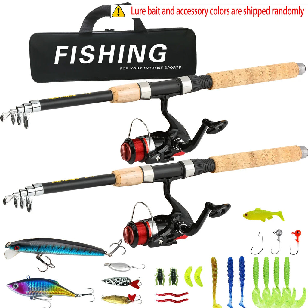 Telescopic Fishing Rod Set – Carbon Fiber Sea & Freshwater