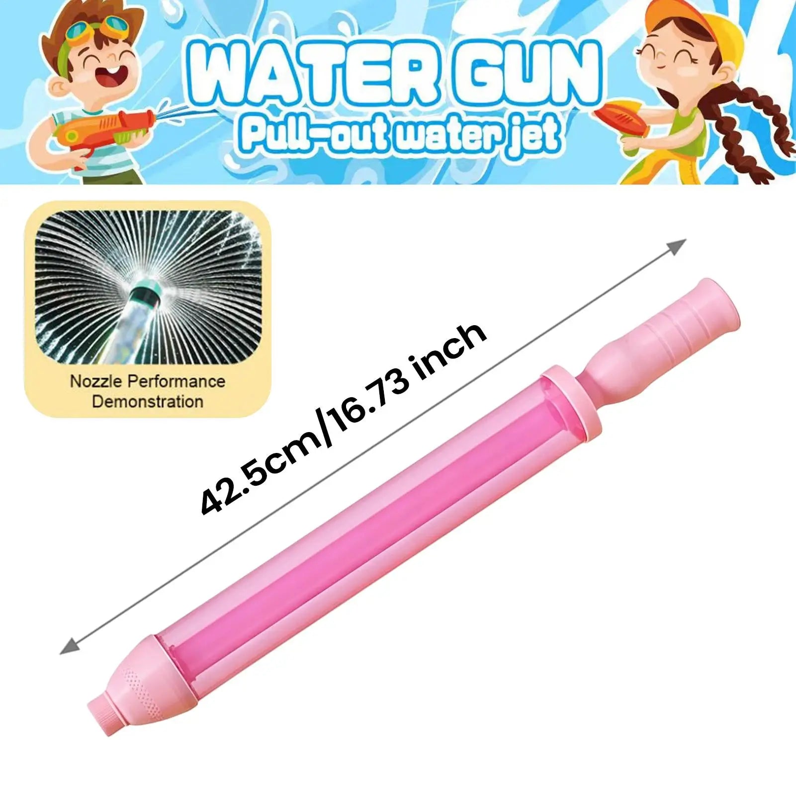 Kids Water Toys LED Glowing Rainbow Fun Party Games Kids Summer Water Play Soaker Toy For Family Girls Boys Outdoor Garden Park Zpaxo