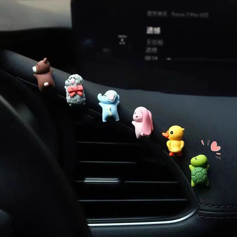 6-Pack Mini Turtle Car Dashboard Ornaments – Cute Resin Decor