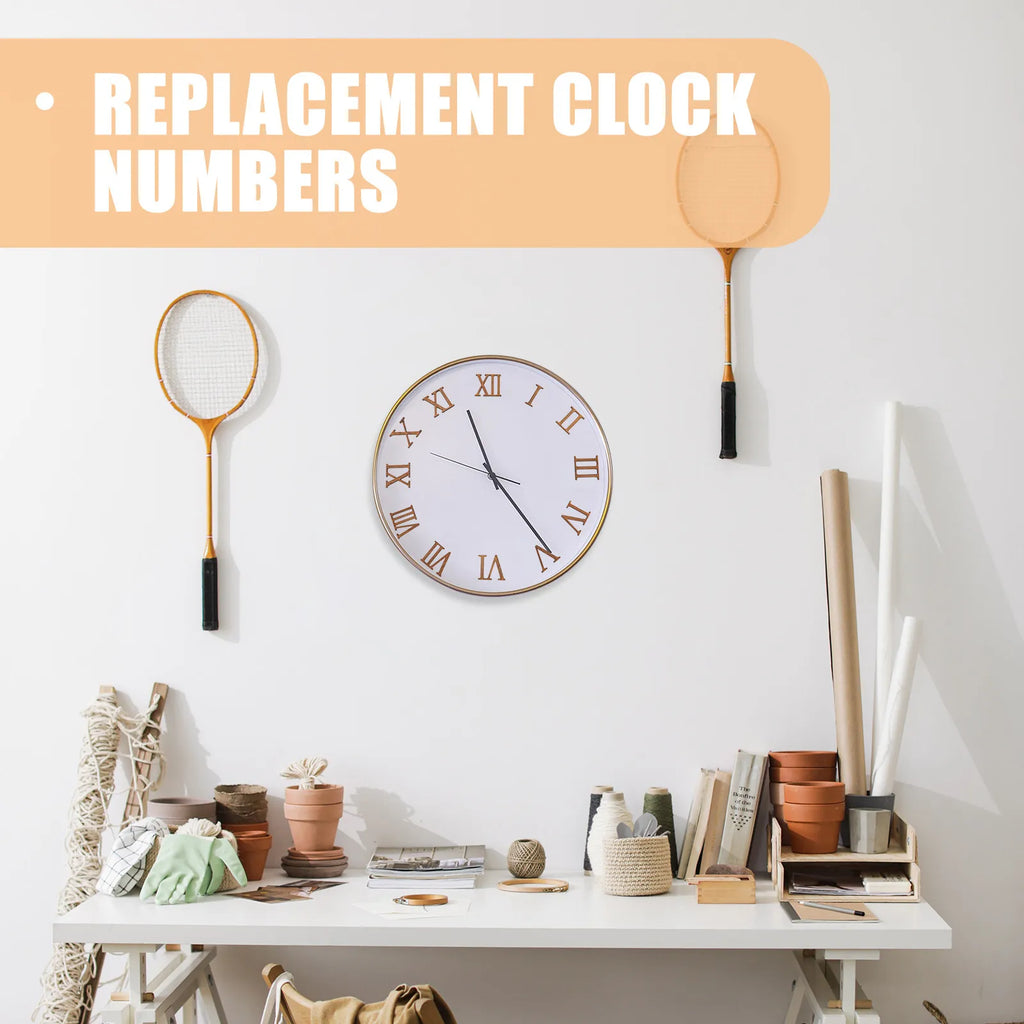 Clock Accessories Black Roman Numeral Wall Number Hardware Numbers