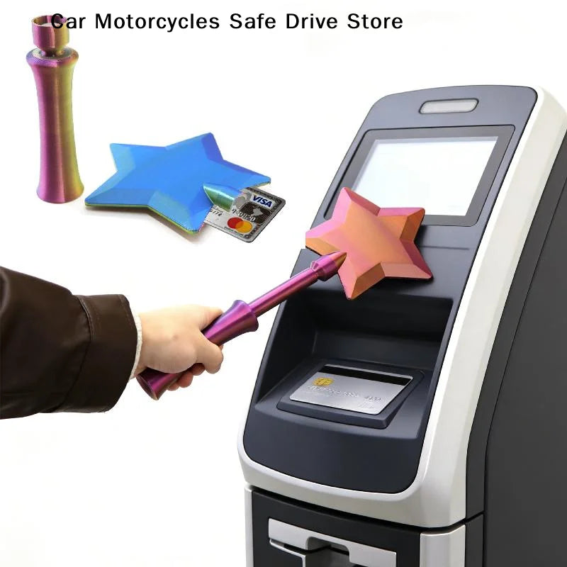 Fashion Creative 3D Printed Wand Tap Pay Portable Cute Star Magic