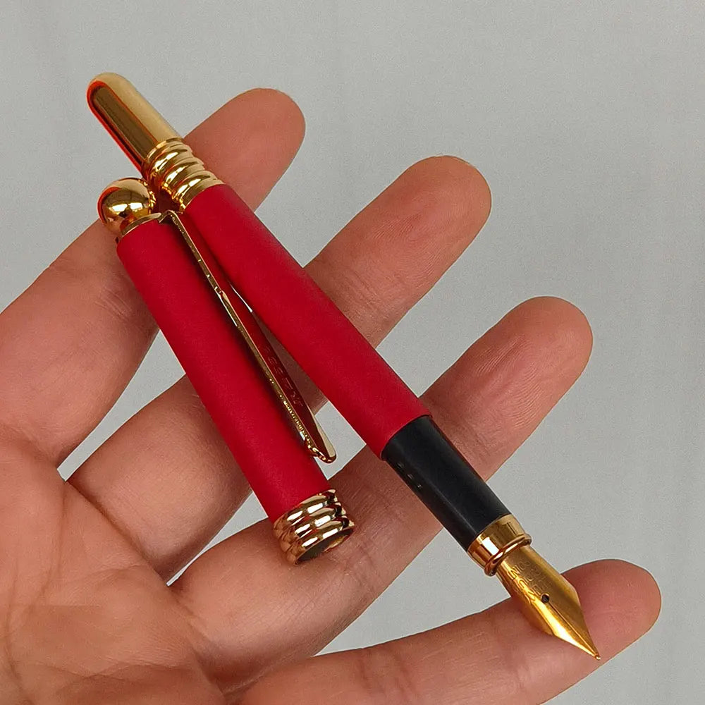 Vintage Yongsheng 536 Fountain Pen Iridium Nib 0.5mm Smooth Writing Metal Body Classic Retro Pen for Adults Calligraphy Office Zpaxo