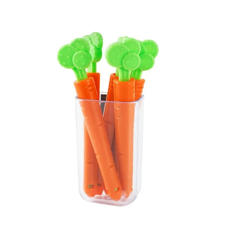 Carrot Food Sealing Clips – Snack Freshness & Moisture-Proof Food Sealing Clip Zpaxo 5PCs