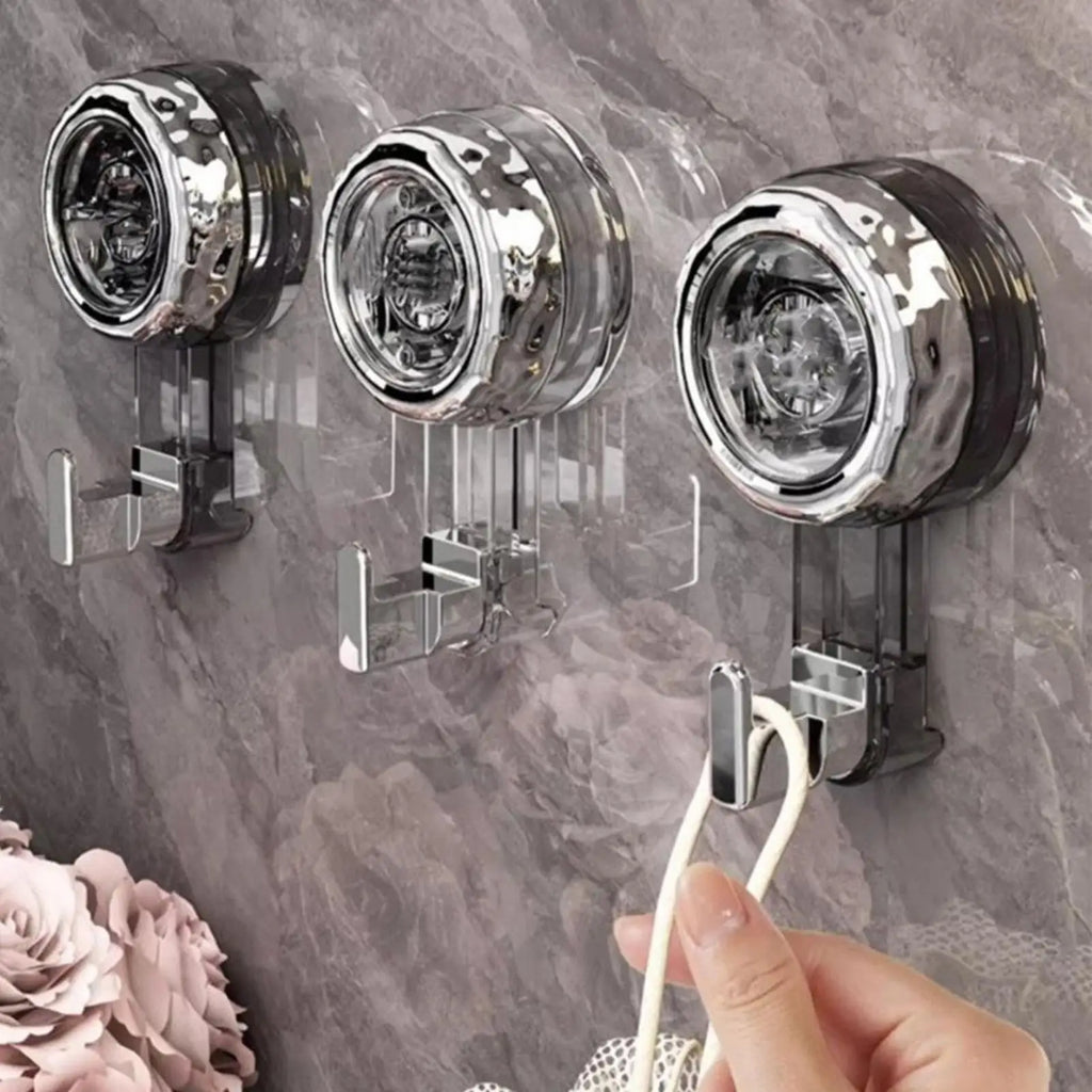 1PC Suction Cup Hooks Vacuum Reusable Shower Hooks Heavy Duty Clothes Hook Traceless Clothes Hook Hanger Storage Hooks Zpaxo