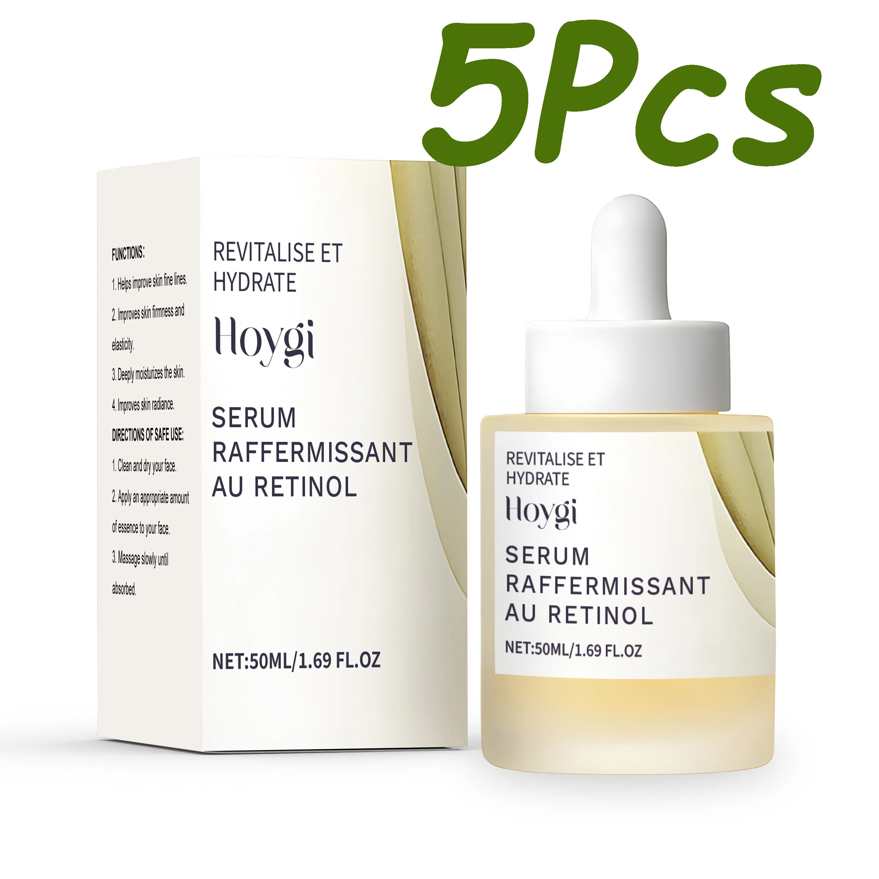 Hoygi Retinol Face Serum – Anti-Aging, Firming & Hydrating Retinol Face Serum Zpaxo 250ml Boxed