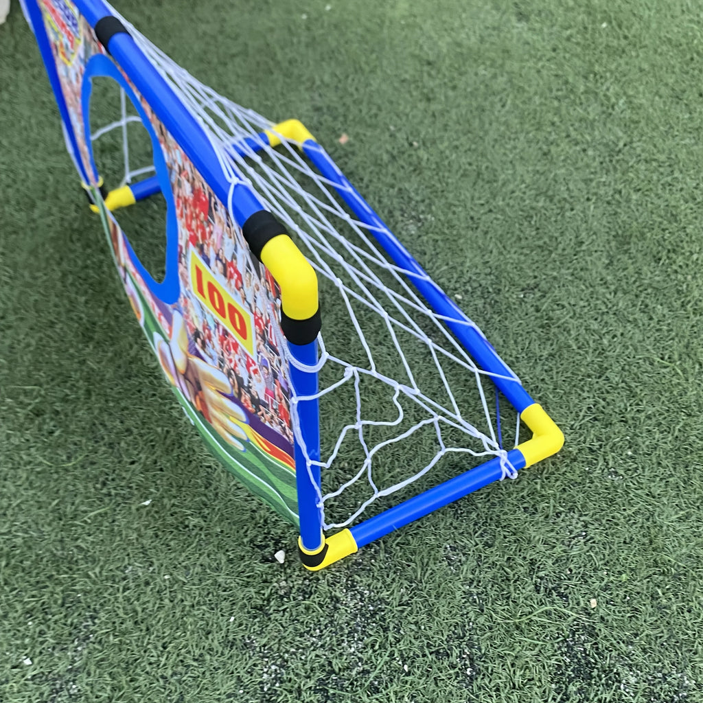 Kids Soccer Portable Children's Goal Net Scoreboard Plastic Indoor