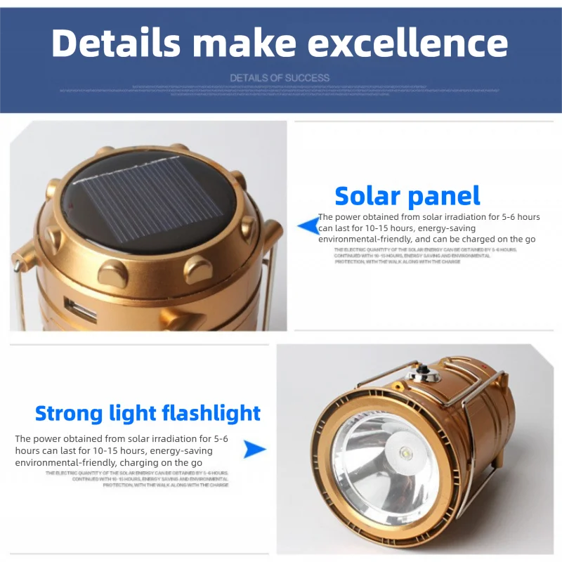 Solar Camping Light Horse Multifunctional Tent Work Outdoor Lighting