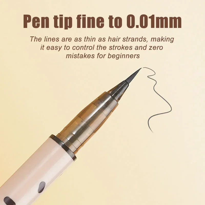 Ultra Thin Black Brown Lower Eyelashes Eyeliner Pen Long Lasting Liquid Eyeliner Pencil Waterproof Quick-Dry Eyes Liner Pencils Zpaxo