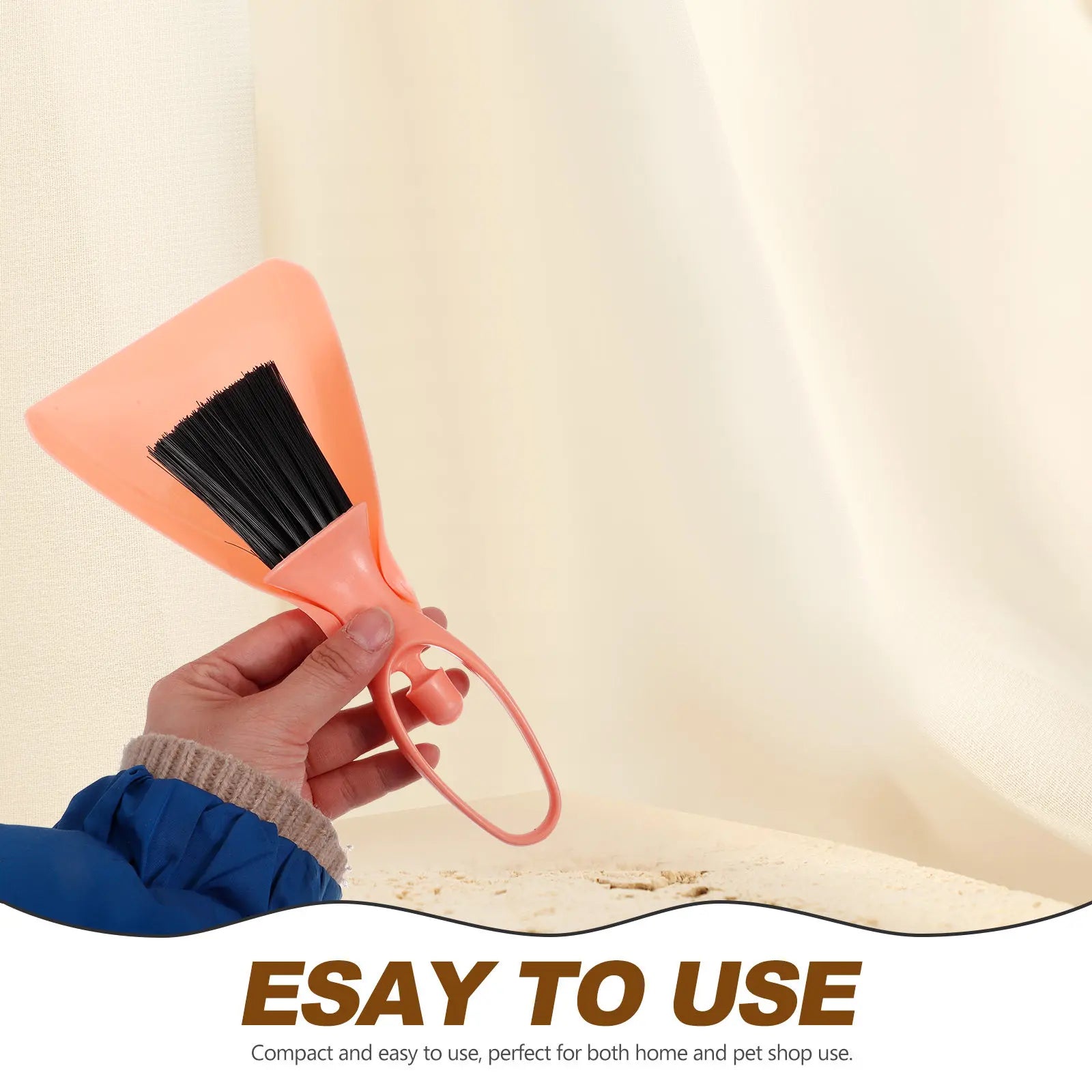 Portable Mini Dustpan Broom Efficient Desktop Cleaning Tool Hamster