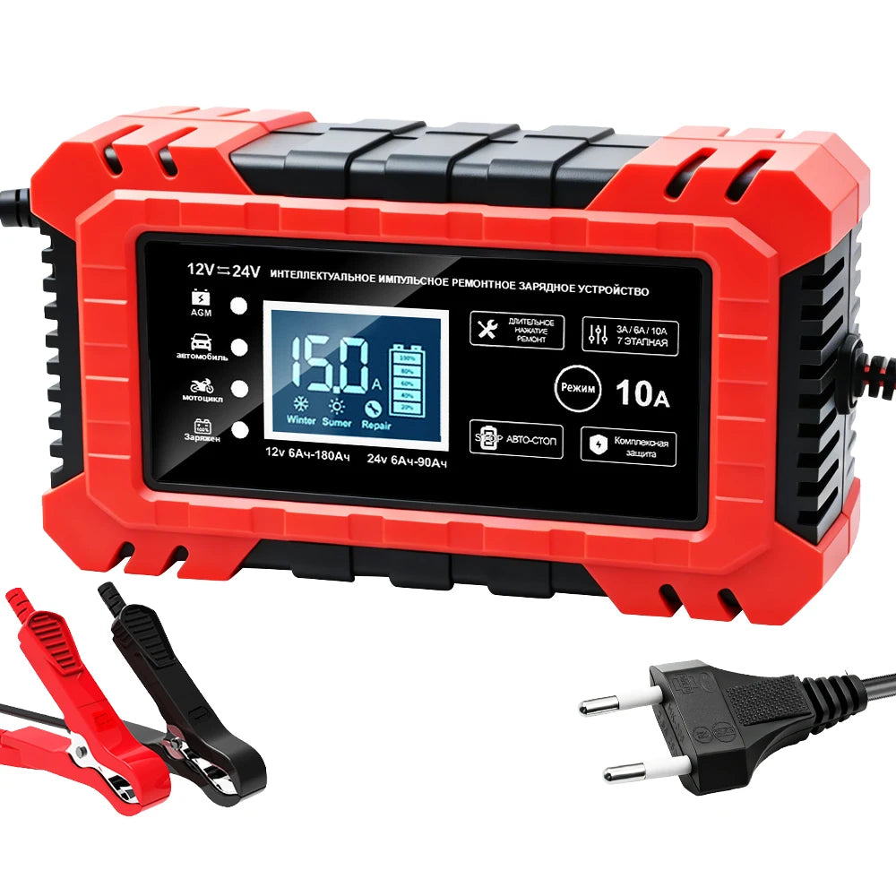 Digital LCD Display EU Plug Overvoltage Protection Intelligent Pulse