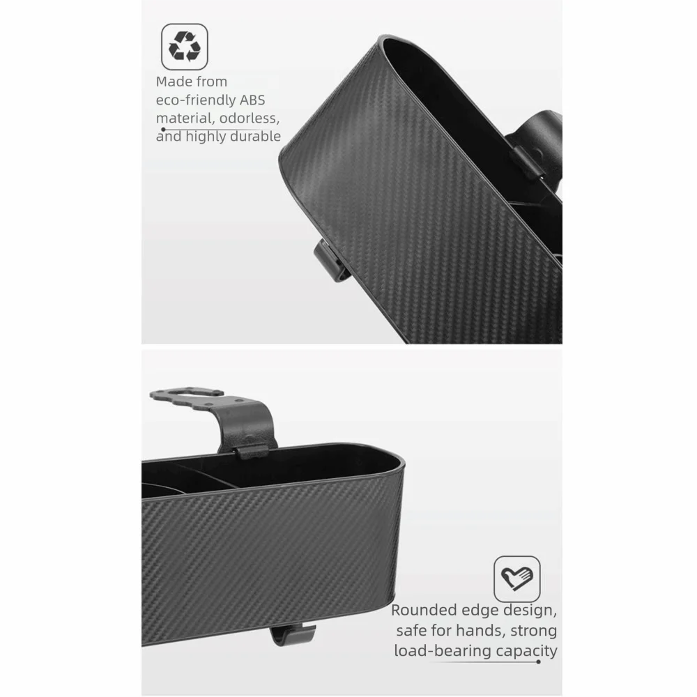 With Hooks Car Seat Storage Box Partitioned Waterproof Car Interior Cup Holder Multifunctional Large Load Bearing Zpaxo