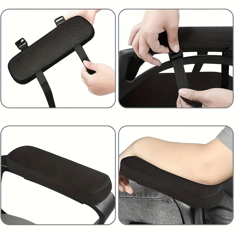 Thick Sponge Armrest Pads Comfortable Covers Office Chairs Soft