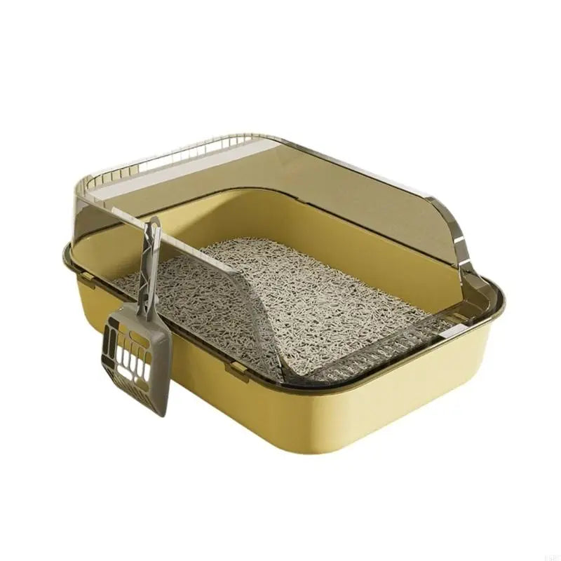 Semiclosed Cats Litter Pan Thick Antipill Wall Space Box Multiple