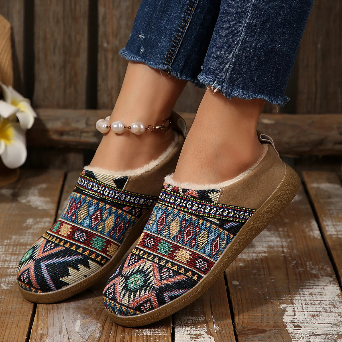Women Snow Boots Thick Bottom Round Toe Cotton Boots Warm Casual Women Shoes Comfortable Booties Large Size Fluff Lined Shoes Zpaxo