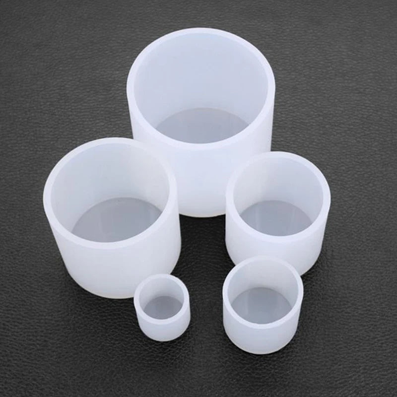 Cylindrical Candle Mould Handmade Mold Silicone Wax Small Craft Zpaxo