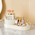 Rotatable Makeup and Cosmetics Organizer Desk Organizer Box Bathroom Storage Jewelry Nail Polish Makeup Sundries Drawer Storage Zpaxo Cream 1 layer