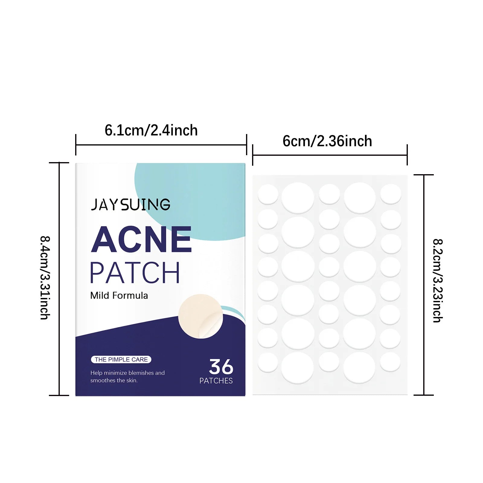Jaysuing Salicylic Acid Pimple Patches 36pcs – Acne Patch Acne Pimple Patches Zpaxo