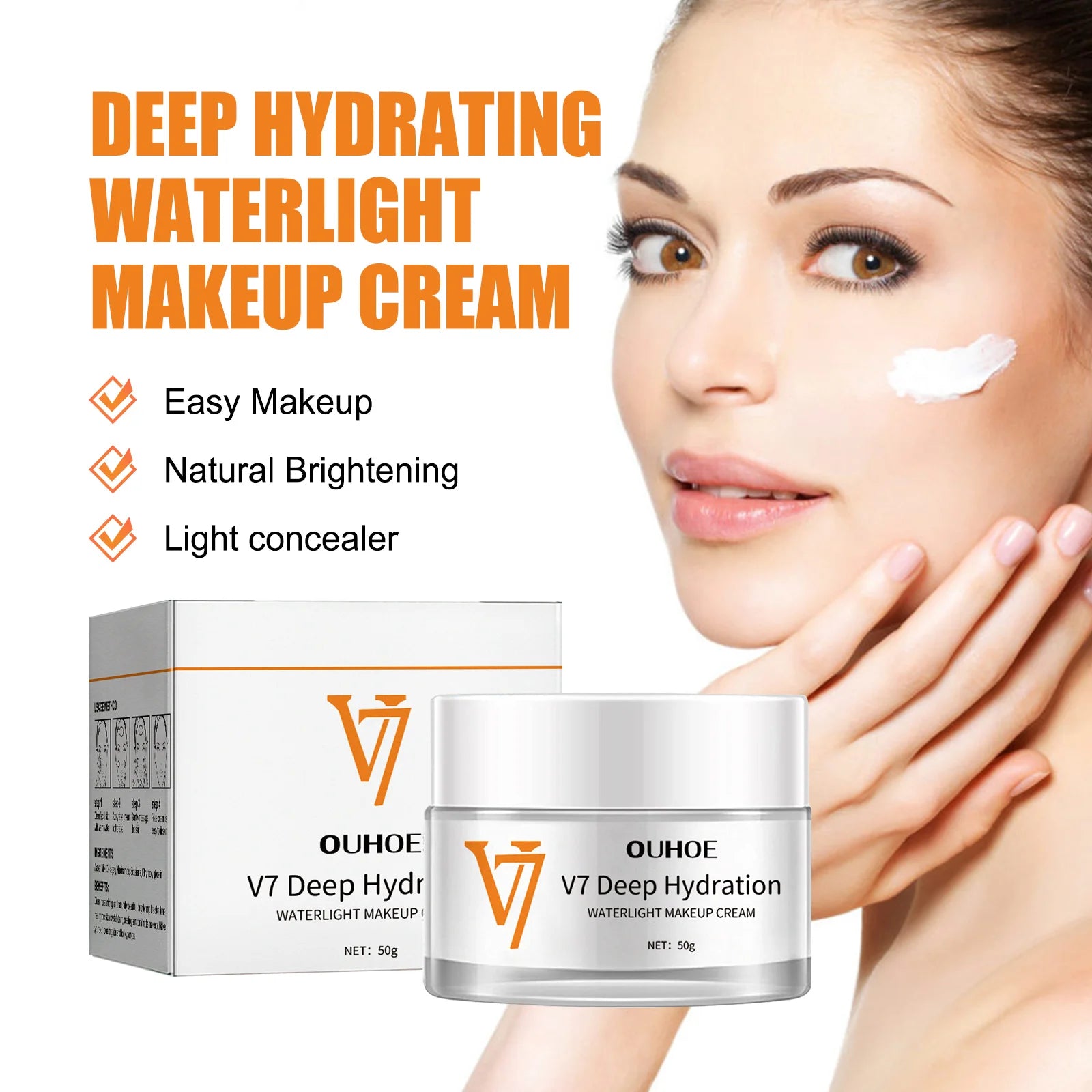 Face Cream Deep Hydration Waterlight Instant Whitening Moisturizing Zpaxo