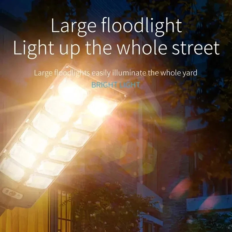7700LM Solar LED Street Lamp 720 LED IP68 Remote Control