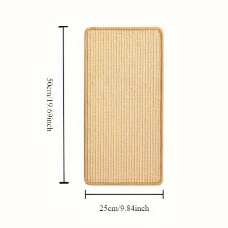 Sturdy Sisal Cat Scratching Board- No Mess, Sofa-Safe Design, Suitable for Exercise and Rest- Perfect Gift for Cats Zpaxo Beige
