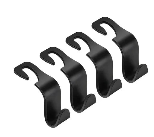 1 2 Hooks Bags Car Clips Front Seat Headrest Organizer Holder Auto Zpaxo 4pcs Black