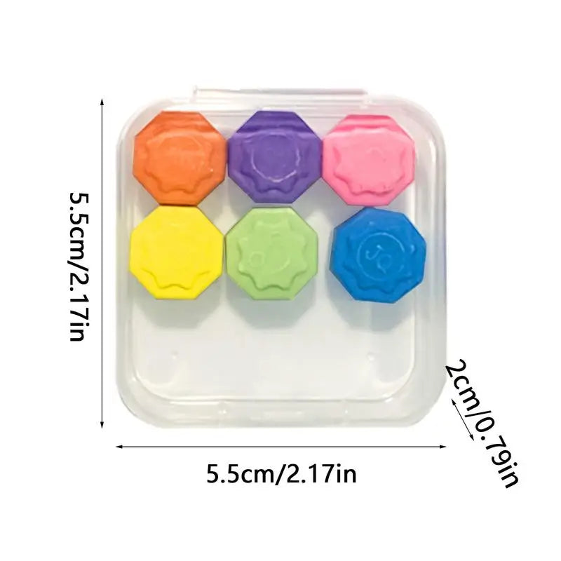 Korean Gonggi Jack Stones Game Set – 6 or 12 Colorful Pebbles